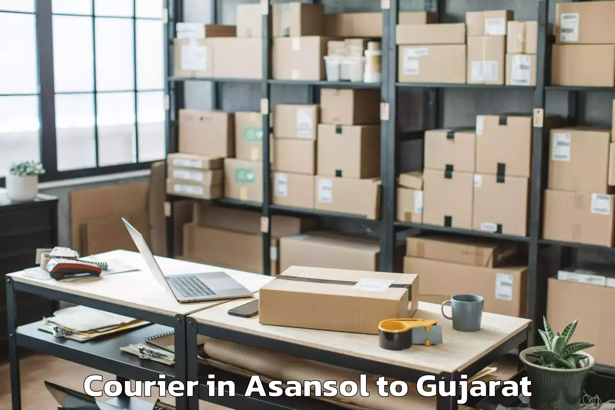 Get Asansol to Savli Courier